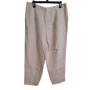 Ellen Tracy Tan Ankle-Length Cropped Pants